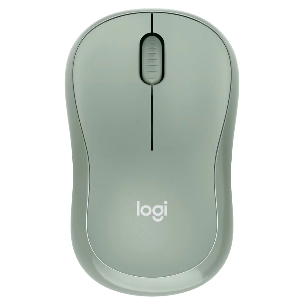 Logitech Silent Wireless Mouse, 2.4 GHz with USB Receiver, 1000 DPI Optical Tracking, 18-Month Battery, Ambidextrous, Compatible with PC, Mac, Laptop, Eucalyptus