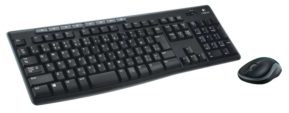 Logitech MK270 Wireless Keyboard and Mouse Combo for Windows, 2.4 GHz Wireless, Compact Mouse, 8 Multimedia and Shortcut Keys, 2-Year Battery Life, for PC, Laptop