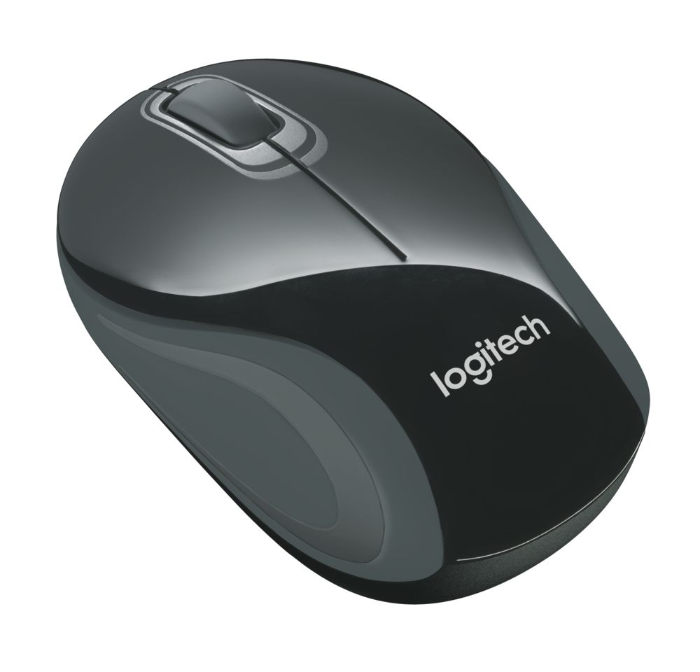 Logitech Mobile Wireless Mouse, Easy Setup, Extra-Small Design, USB Nano Receiver, Black
