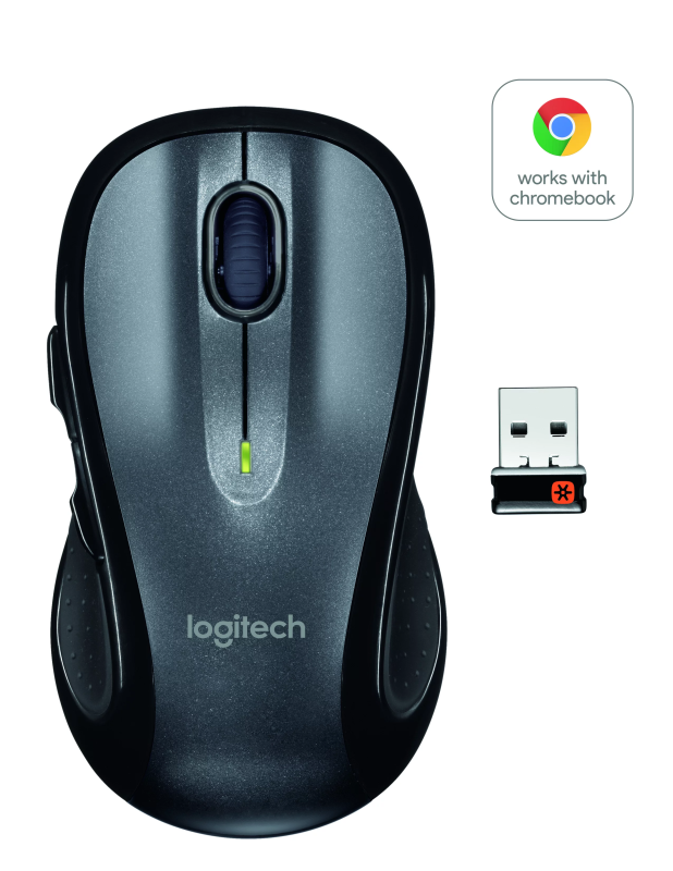 Logitech 910-001822 M510 Wireless Mouse, Three Buttons, Silver