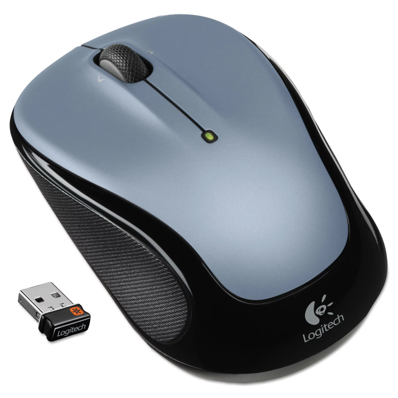 M325 Wireless Mouse 2.4 GHz Frequency/30 ft Wireless Range, Left/Right Hand Use, Silver