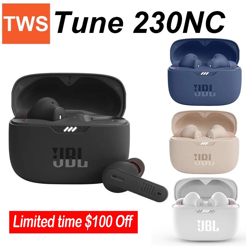Tune 230NC TWS WAVE300 Noise Cancelling Earbuds T230NC Stereo Deep Bass Earphones Waterproof Headphones Sport Headset With Mic