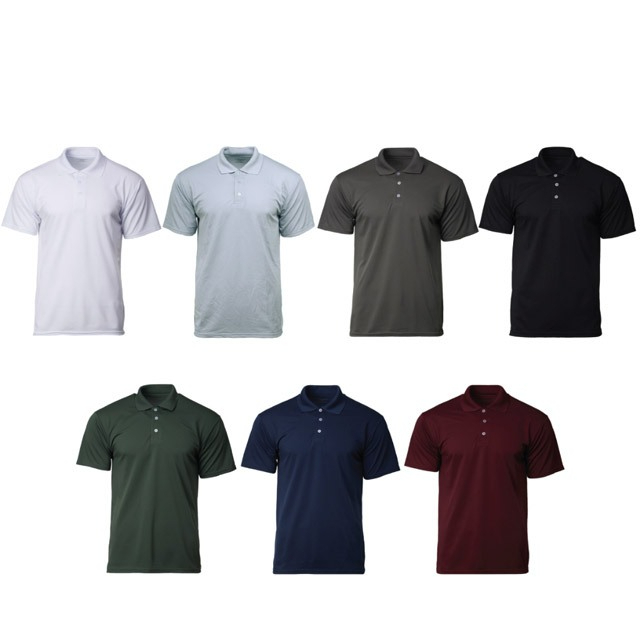 [Shopee Choice] GILDAN x CROSSRUNNER Best Microfiber Quick Dry Polo Tee Unisex Plain Polo Tshirt Jersey Sport Polo