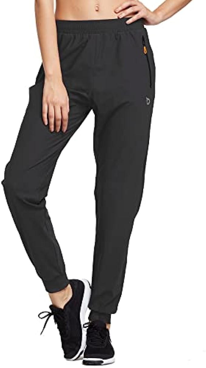 BALEAF Women&#039;s Joggers Pants Athletic Running Jogging Pants Hiking Quick Dry Zipper Pockets
