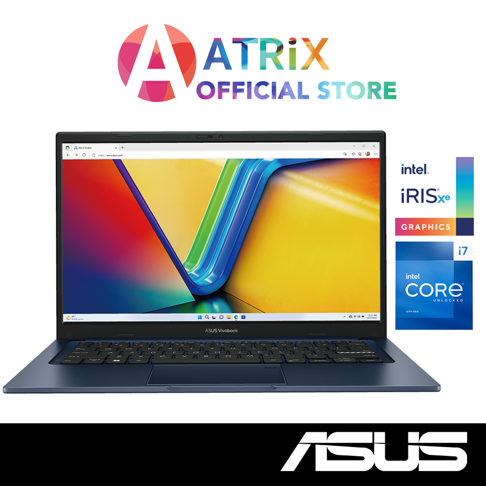 【Express Delivery】ASUS VivoBook 14 X1404VA-AM223W | 14&quot; FHD | i7-1355U | 16GB DDR4 | 1TGB SSD | Win11 Home | 2Y