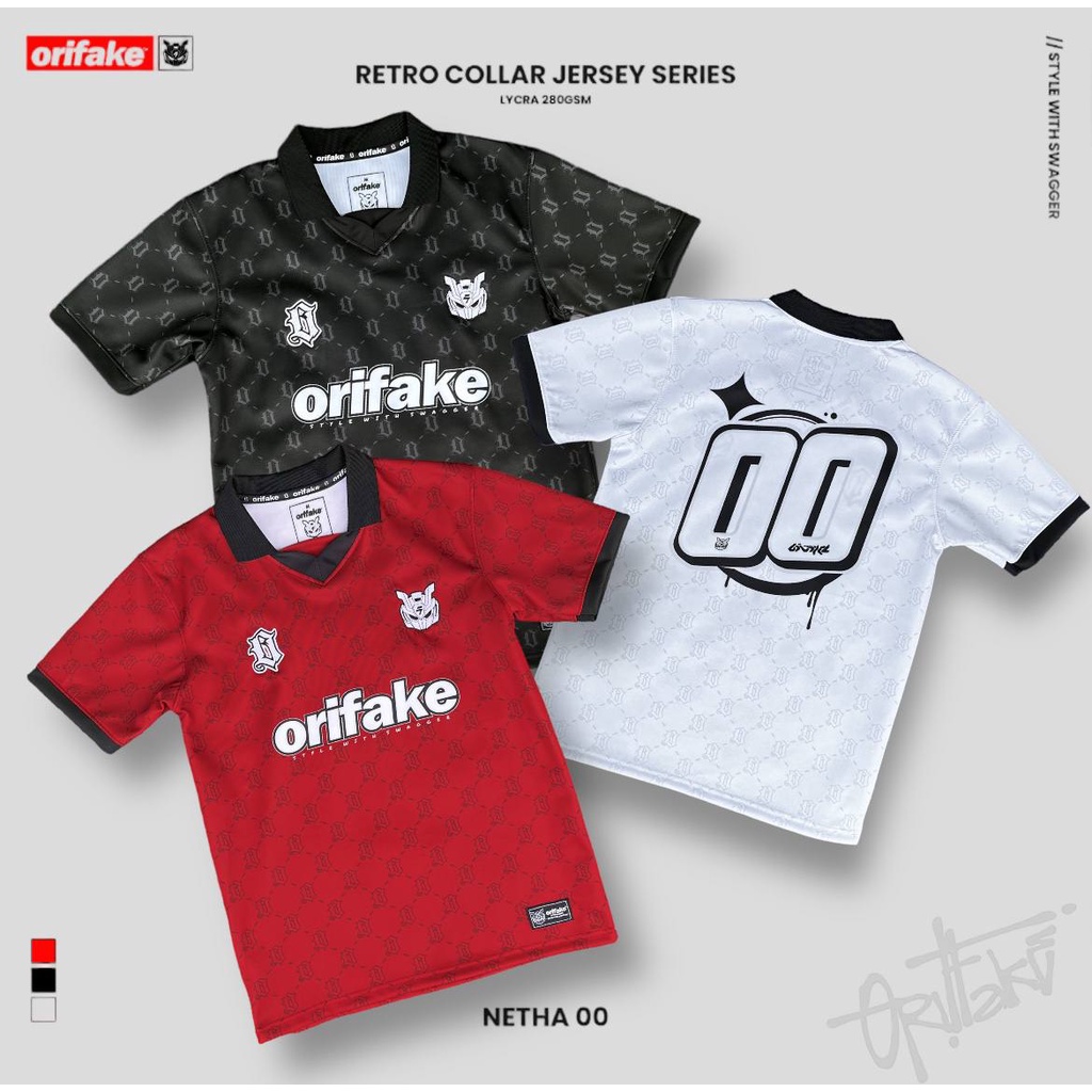 JERSEY NETHA 00 RETRO COLLAR 280gsm