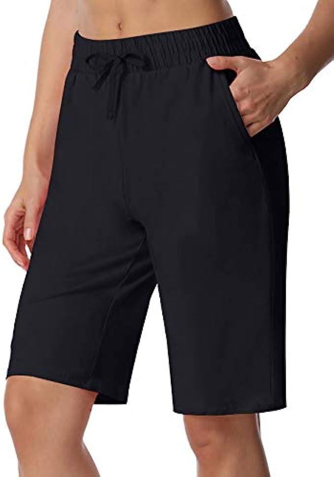 ChinFun Women&#039;s Bermuda Shorts Athletic Active Yoga Lounge Quick Dry Activewear Workout Sweat Running Shorts