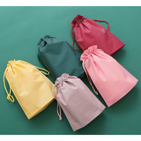 [SG Seller] Colorful PVC Drawstring Pouch | Plastic Gift Bag | PVC Pouches | Drawstring Bag